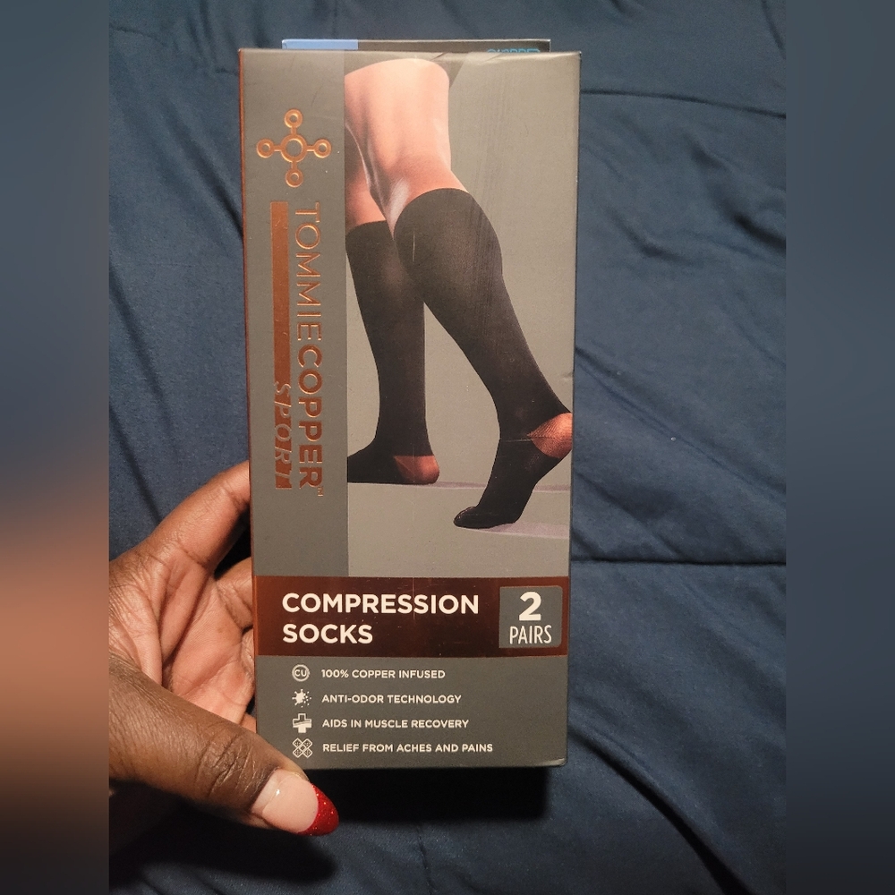 Tommie Copper Sport Men's Black Compression Socks